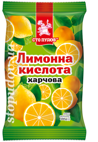 Лимонна кислота "Сто пудів" 100г (30)